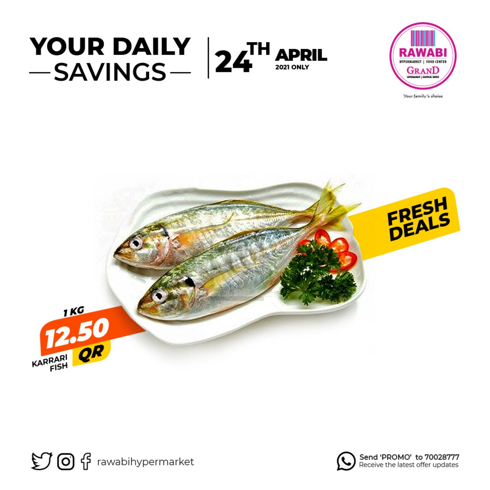 عروض جراند والروابى قطر اليوم السبت 24 ابريل 2021 صفقات الطازج