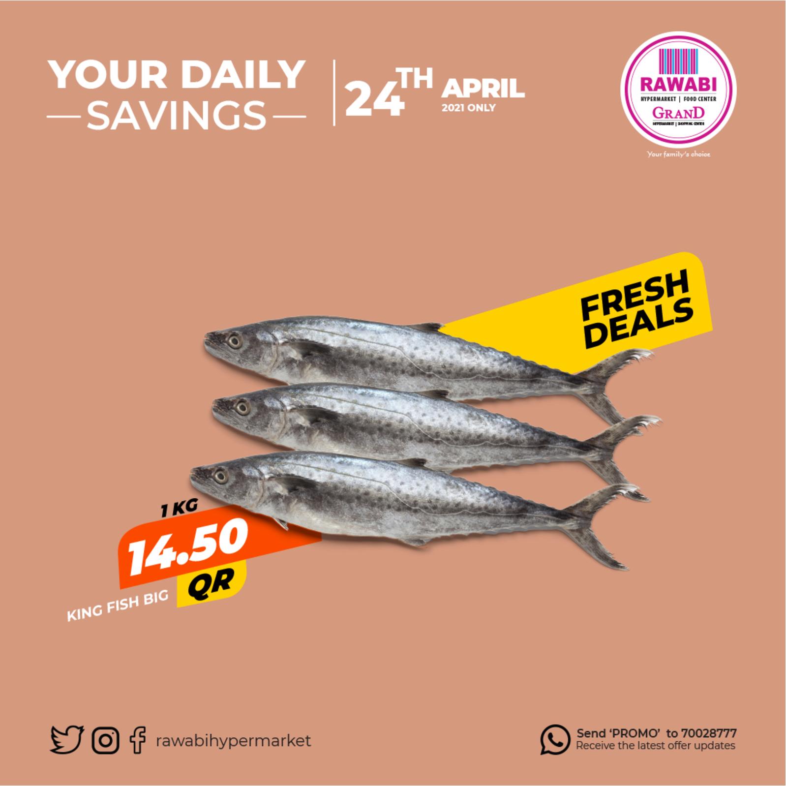 عروض جراند والروابى قطر اليوم السبت 24 ابريل 2021 صفقات الطازج