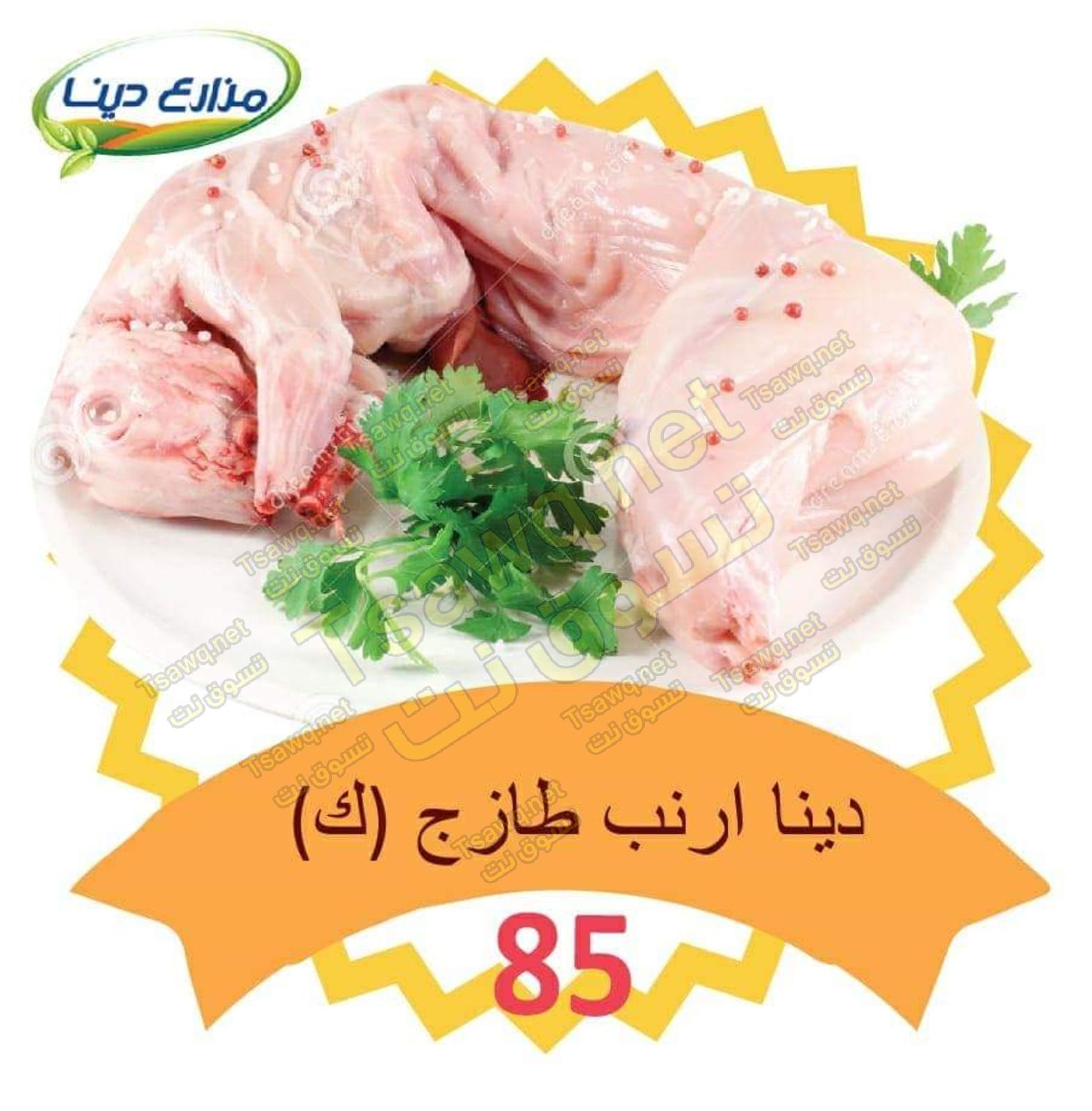 أسعار منتجات مزارع دينا الصحراوى من 9-2-2020