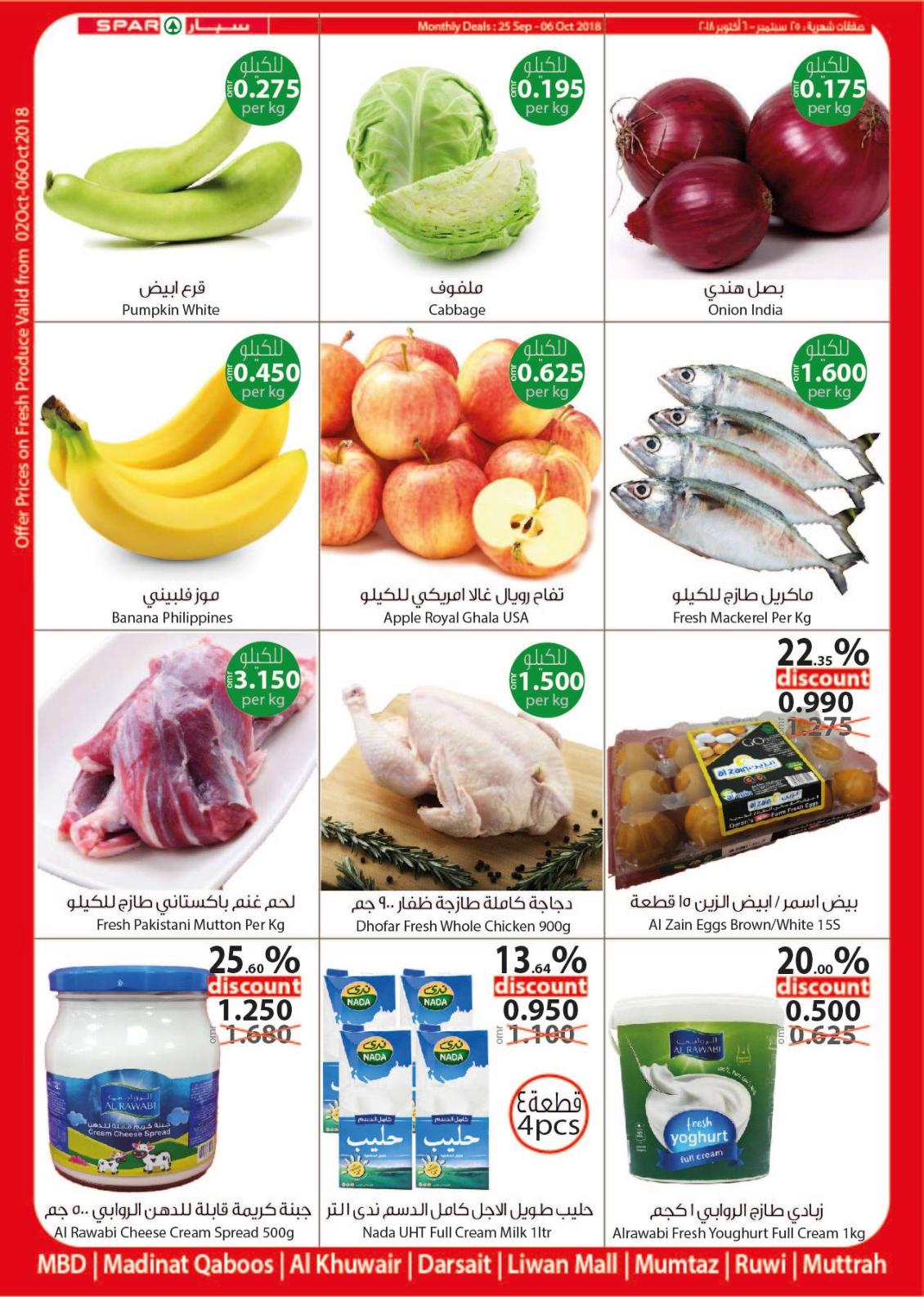 عروض سبار عمان من 25-9 حتى 6-10-2018 صفقات شهرية