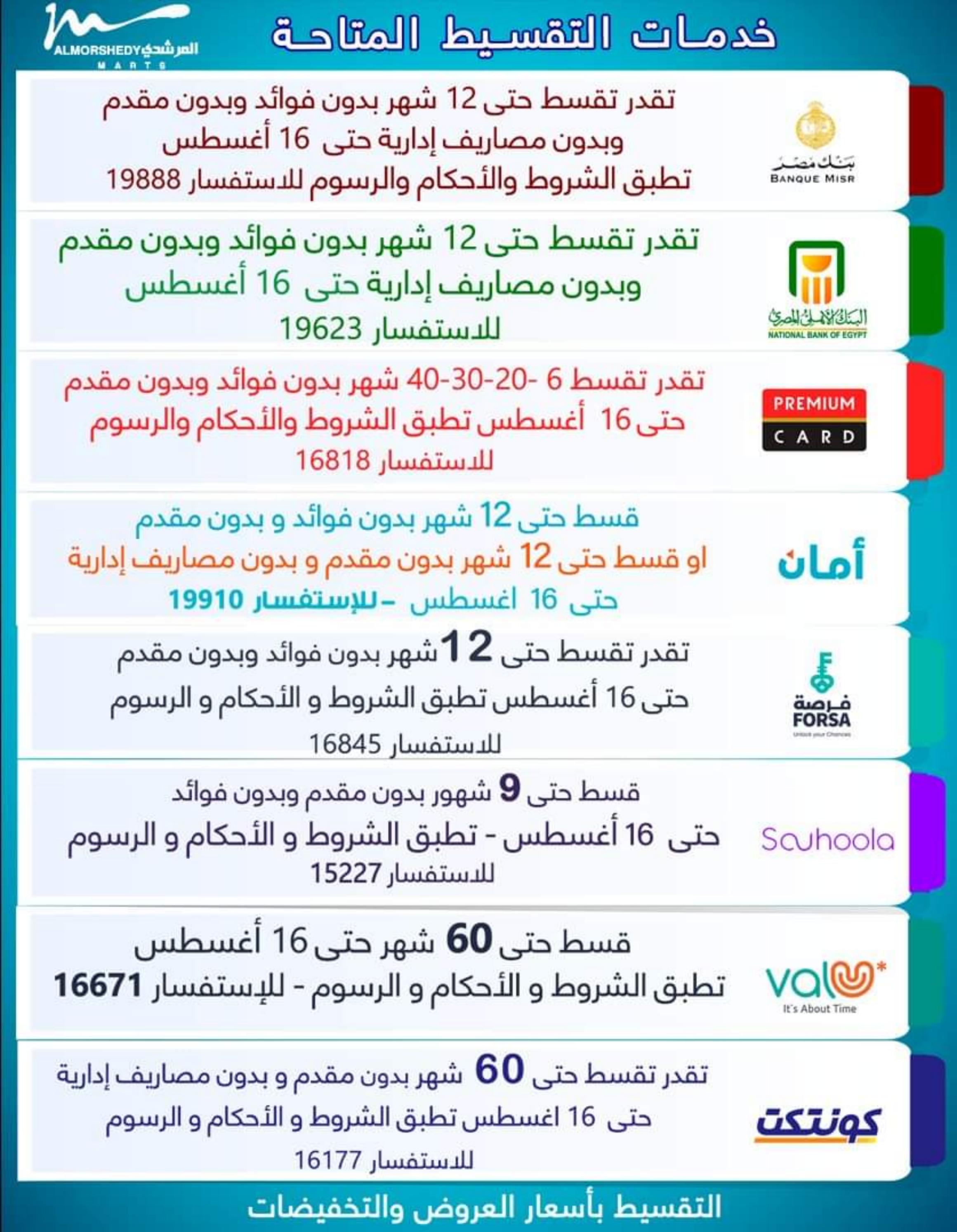 عروض أسواق المرشدى من 9 حتى 16 أغسطس 2023 عروض الصيف
