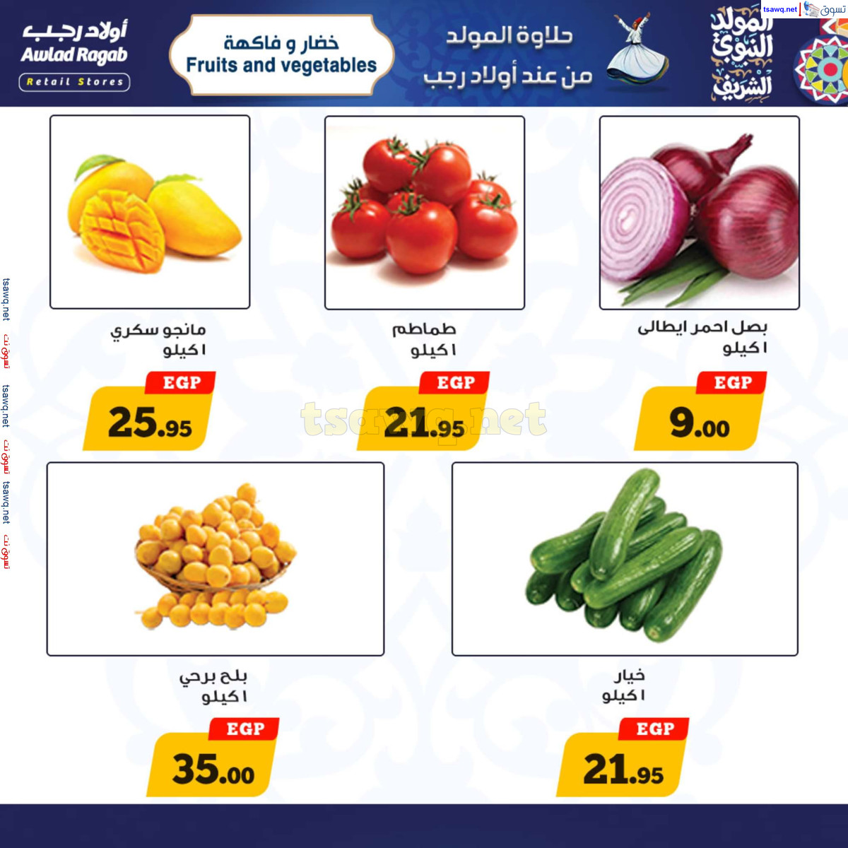 عروض أولاد رجب حتى 15 سبتمبر 2024 المولد النبوى