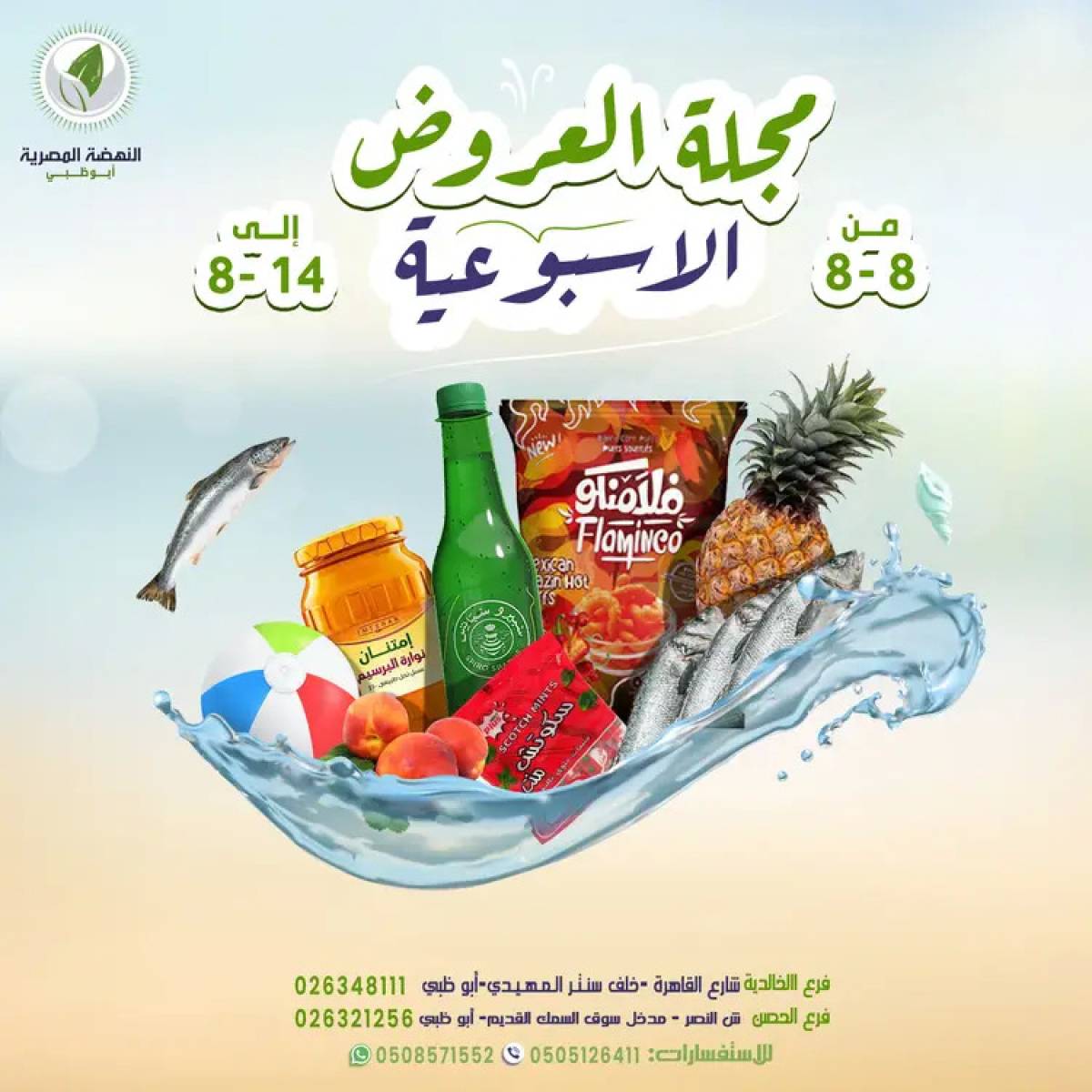 عروض النهضة المصرية أبوظبى حتى 14 أغسطس 2025 العروض الأسبوعية