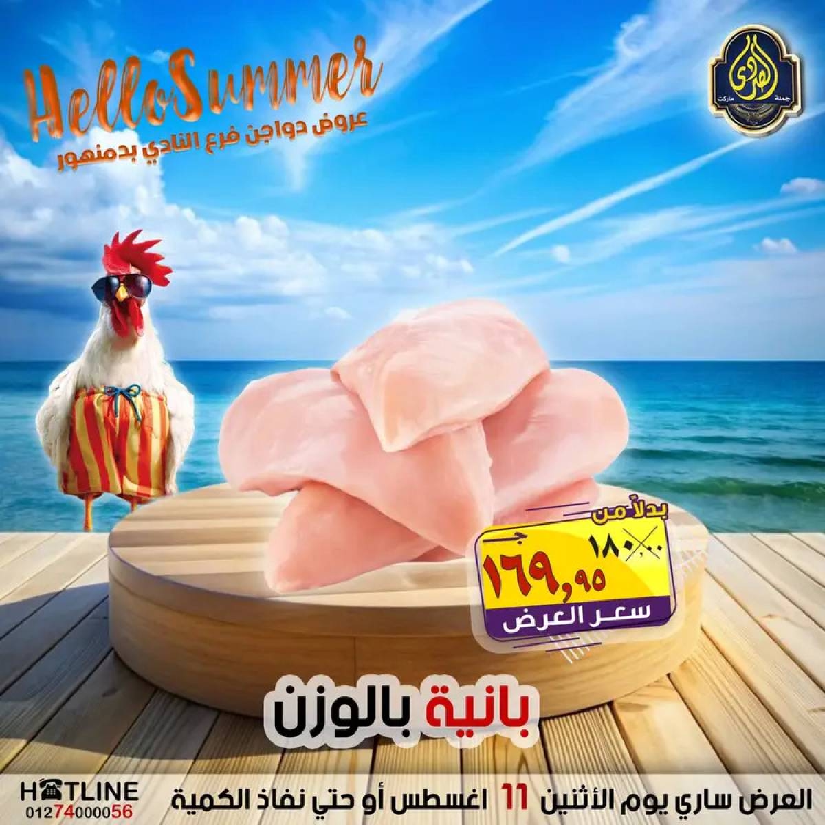 عروض الصردى جملة ماركت الإثنين 11 أغسطس 2025 عروض الدواجن