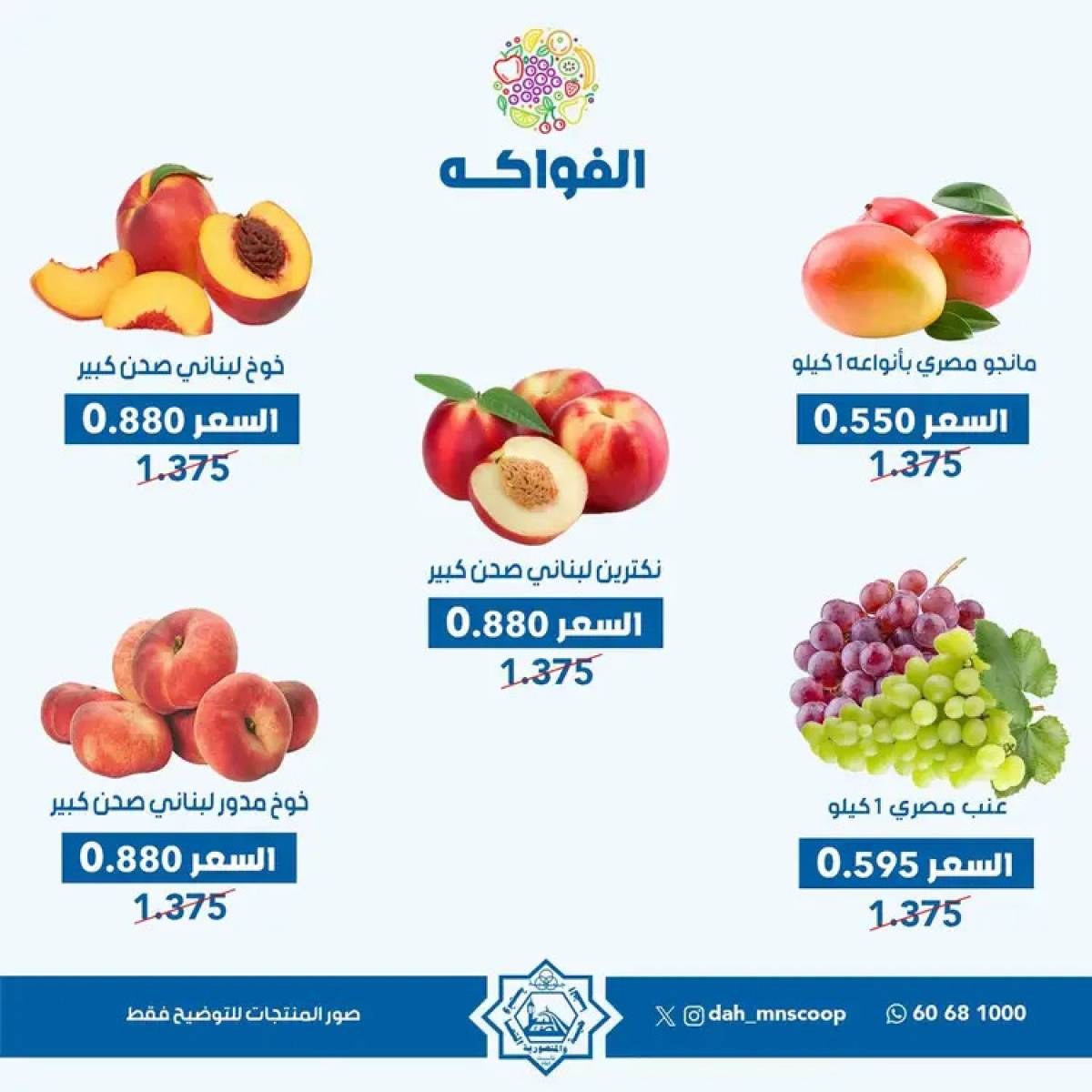 عروض جمعية الضاحية والمنصورية الأربعاء 13 أغسطس 2025 خضار وفاكهه
