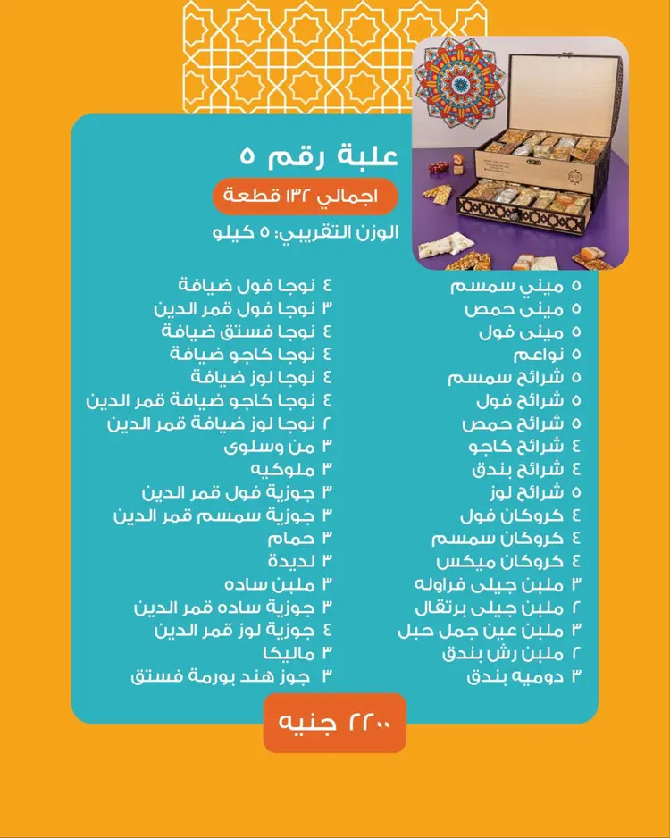 أسعار حلاوة المولد لدى ساليه سوكريه مصر من 18 أغسطس 2024