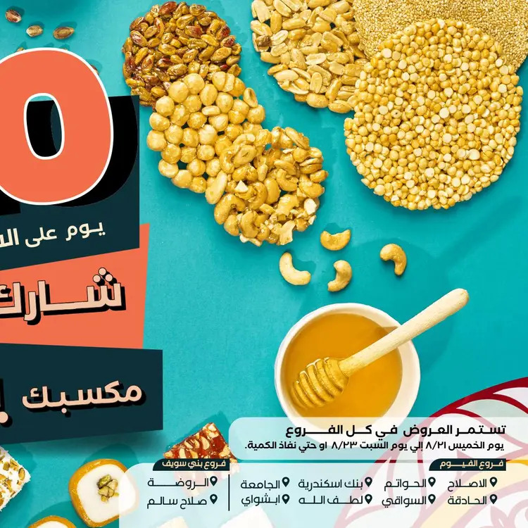 عروض عرفة ماركت الفيوم من 21 حتى 23 أغسطس 2025 العيد السنوى