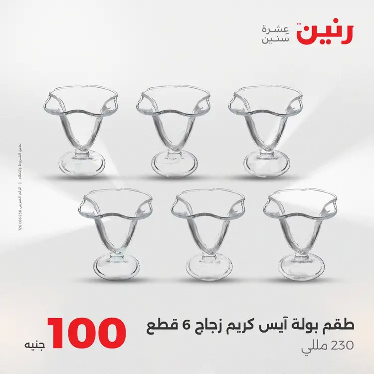 عروض رنين يوم الثلاثاء 26 أغسطس 2025 عرض 100 جنية أدوات منزلية