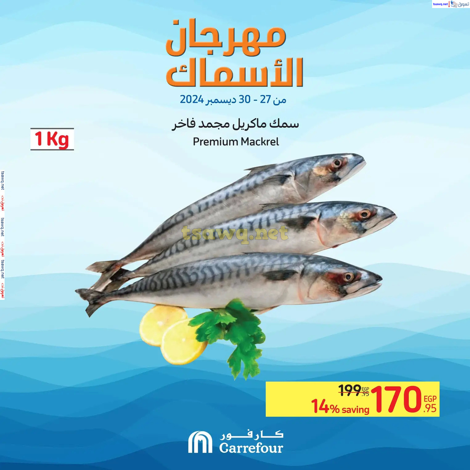 عروض كارفور مصر من 27 حتى 30 ديسمبر 2024 مهرجان الأسماك