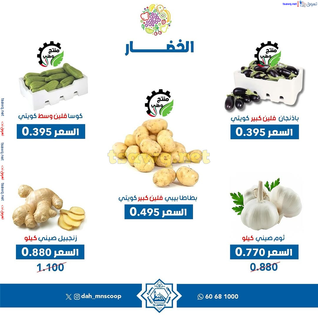 عروض جمعية الضاحية والمنصورية الأحد 2 فبراير 2025 خضار وفاكهه