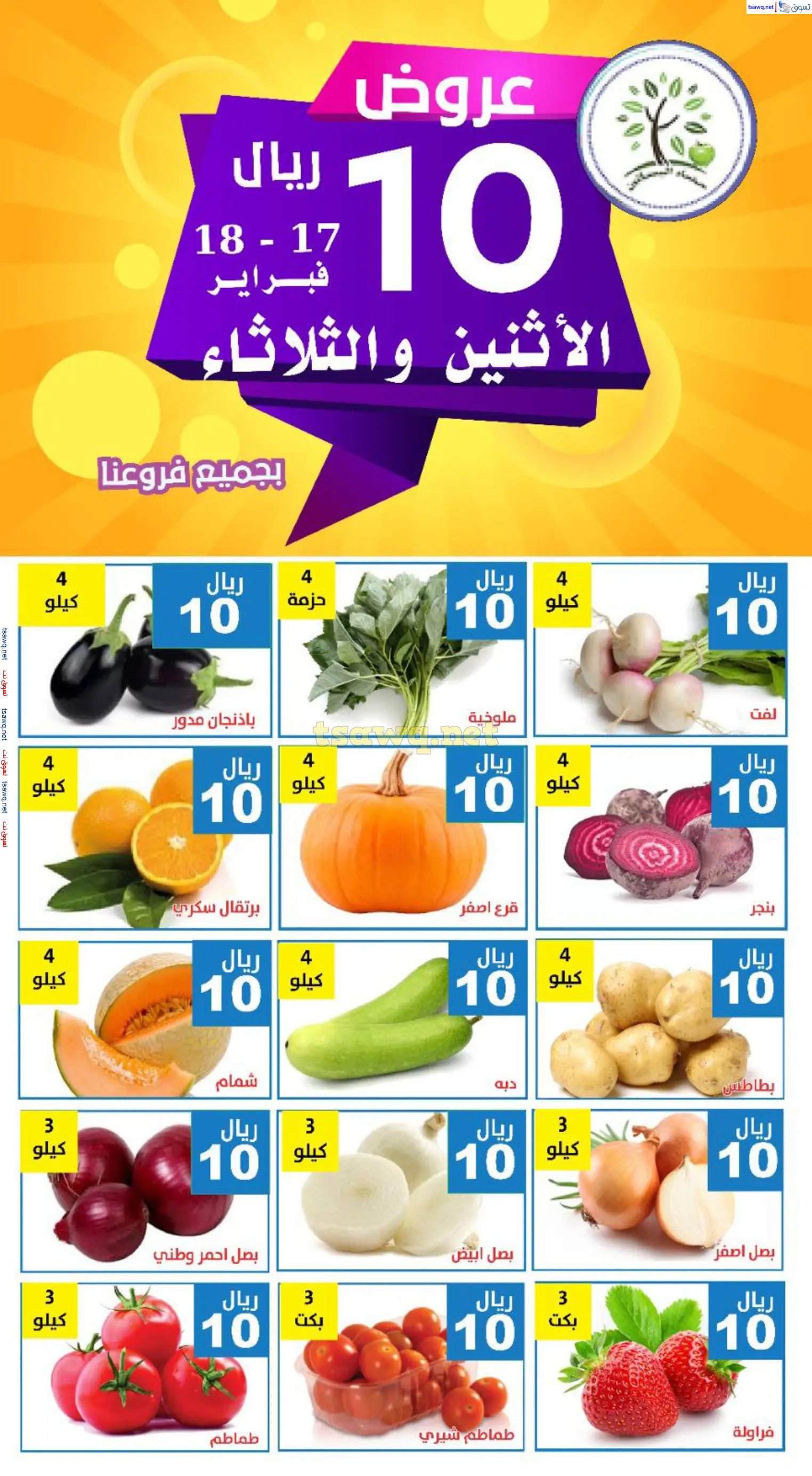 عروض مؤسسة حصاد البساتين السعودية من 17 حتى 18 فبراير 2025 عروض 10 ريال