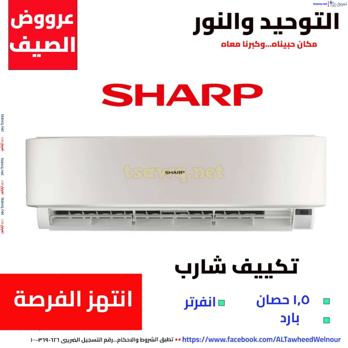 عروض التوحيد والنور من 28 يوليو 2024 عروض الصيف