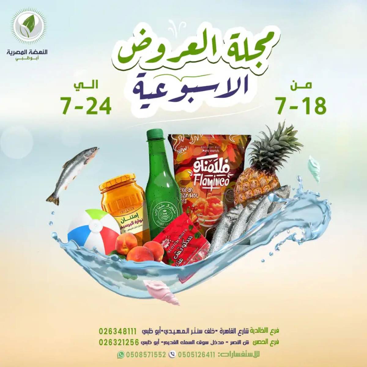 عروض النهضة المصرية أبوظبى من 18 حتى 24 يوليو 2025 العروض الأسبوعية