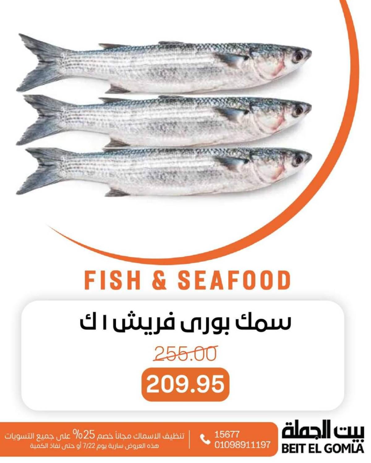 عروض بيت الجملة اليوم الثلاثاء 22 يوليو 2025 عروض الأسماك