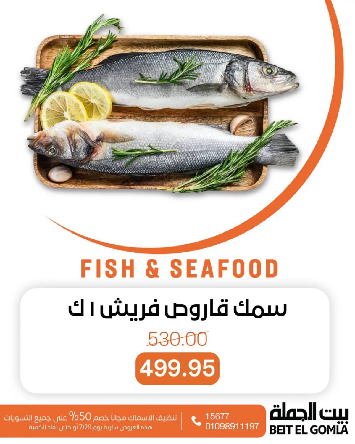 عروض بيت الجملة اليوم الثلاثاء 29 يوليو 2025 عروض الأسماك
