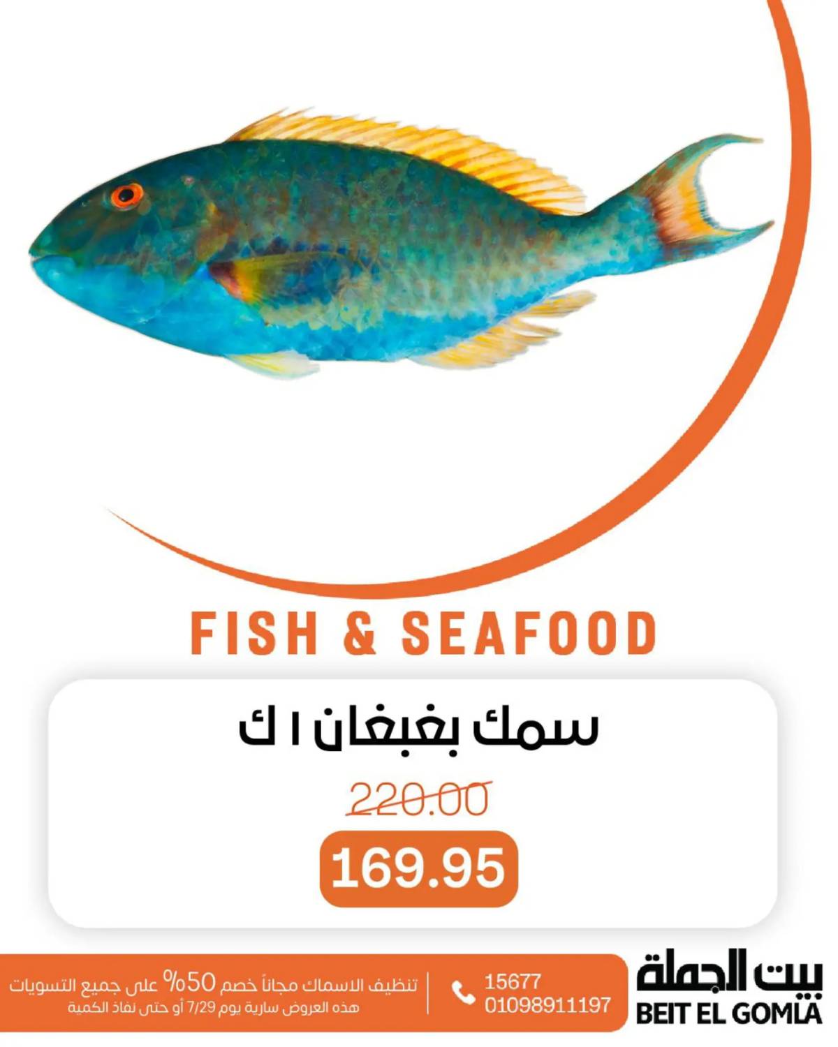 عروض بيت الجملة اليوم الثلاثاء 29 يوليو 2025 عروض الأسماك