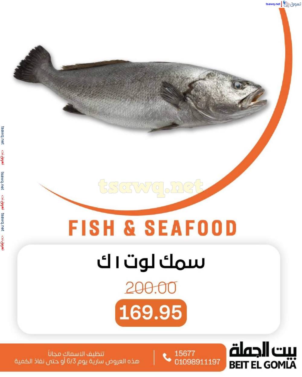 عروض بيت الجملة اليوم الثلاثاء 3 يونيو 2025 عروض الأسماك