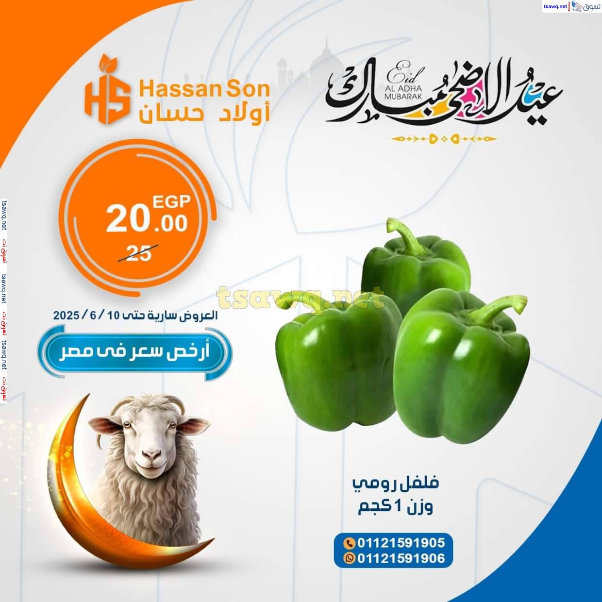 عروض أولاد حسان ماركت  من 5 حتى 10 يونيو 2025 عروض طازجة