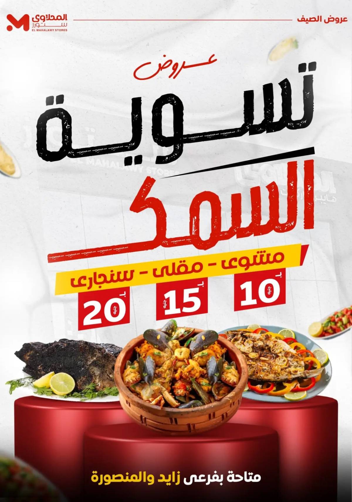 عروض المحلاوى ستورزالمنصورة و الشيخ زايد من 26 حتى 28 يونيو 2025 عروض الصيف
