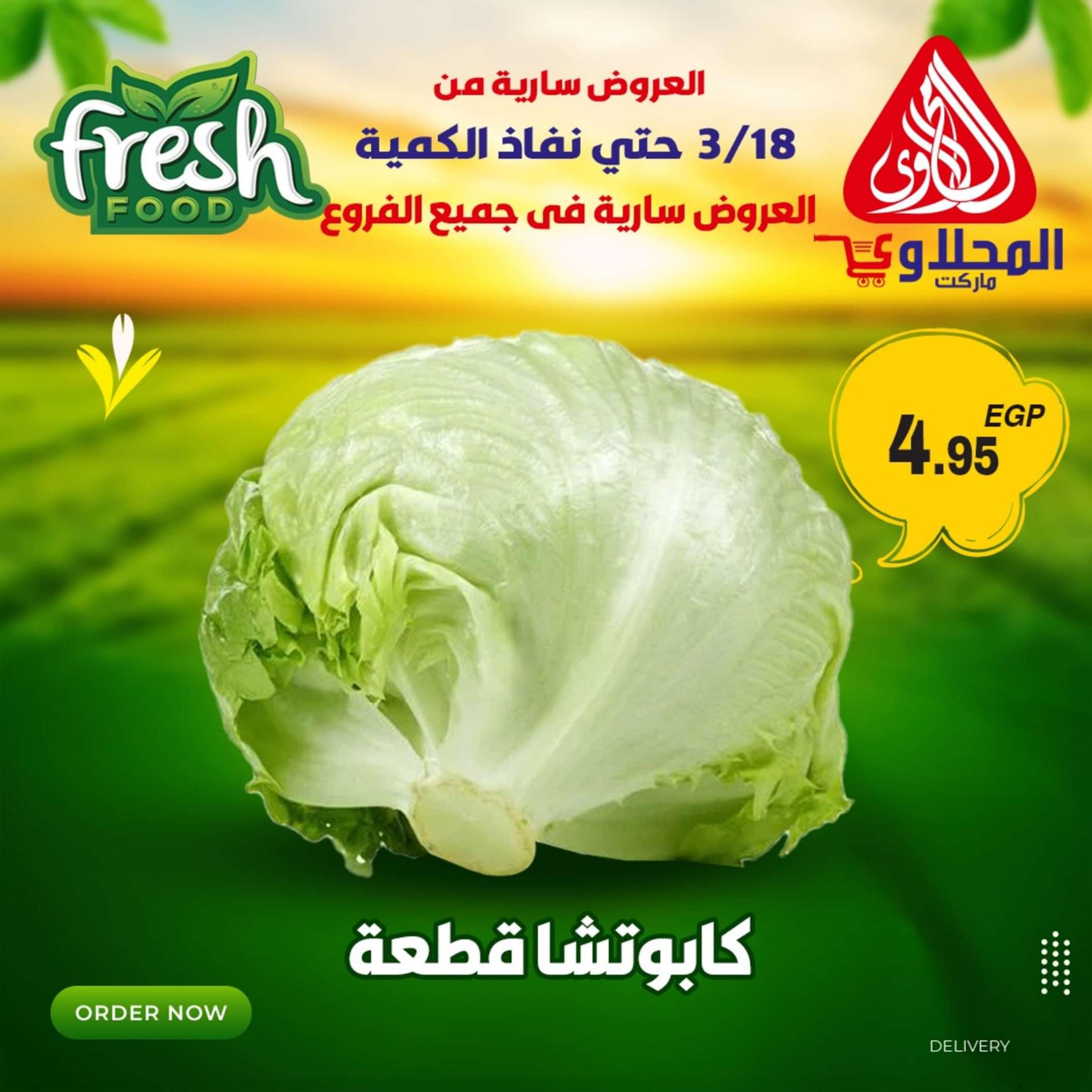 عروض المحلاوى ماركت من الأثنين 18 مارس 2024 عروض الطازج