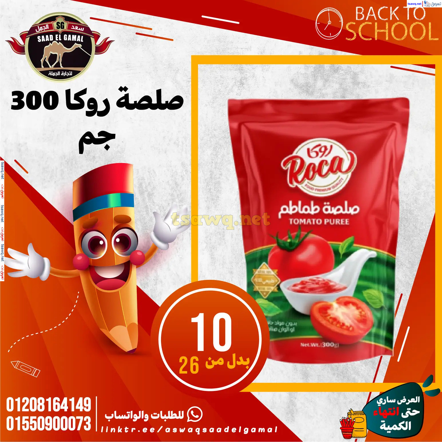 عروض أسواق سعد الجمل الأسكندرية من 12سبتمبر 2024 العودة إلى المدرسة