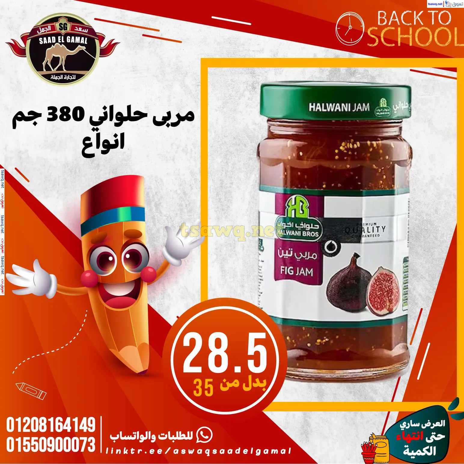 عروض أسواق سعد الجمل الأسكندرية من 12سبتمبر 2024 العودة إلى المدرسة