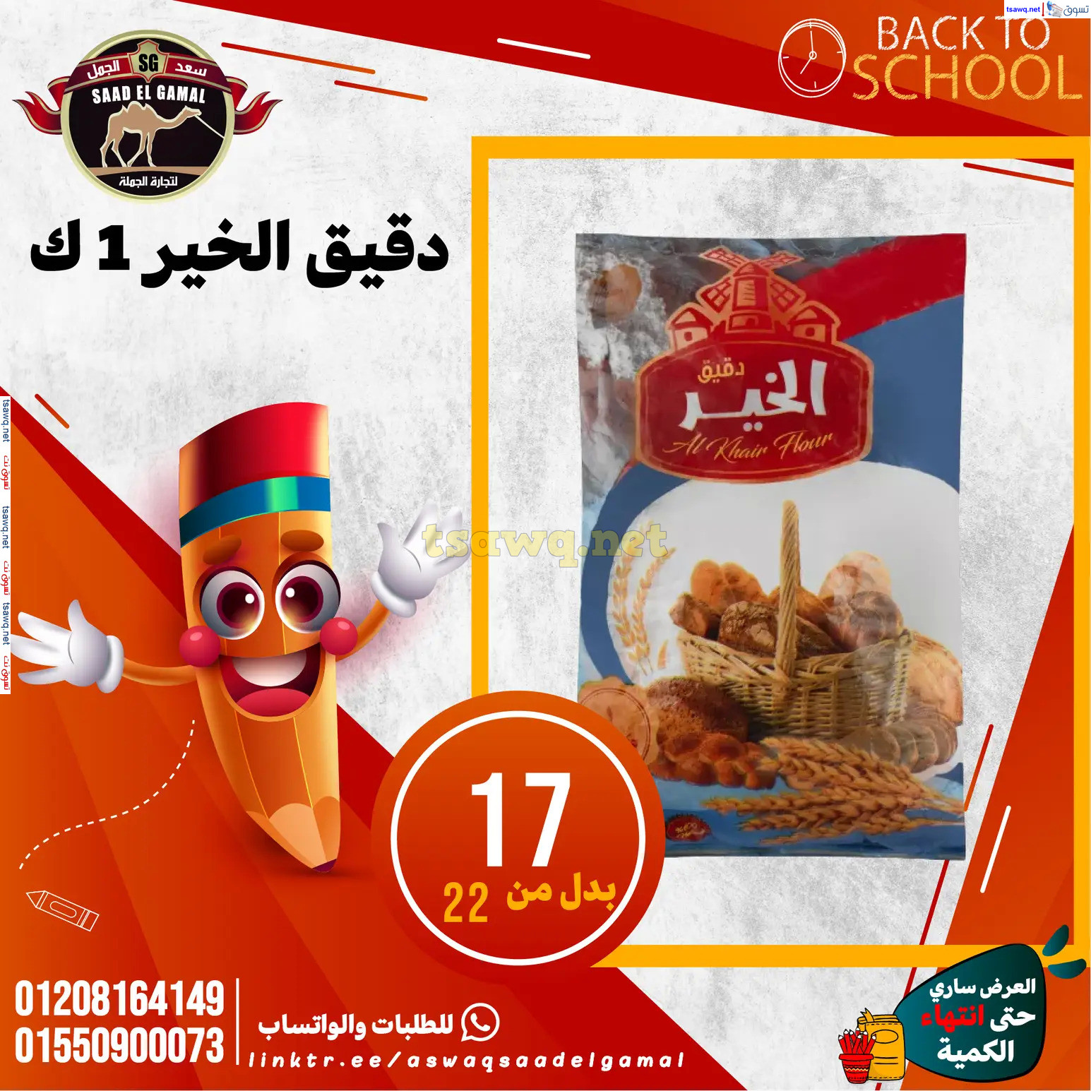 عروض أسواق سعد الجمل الأسكندرية من 12سبتمبر 2024 العودة إلى المدرسة