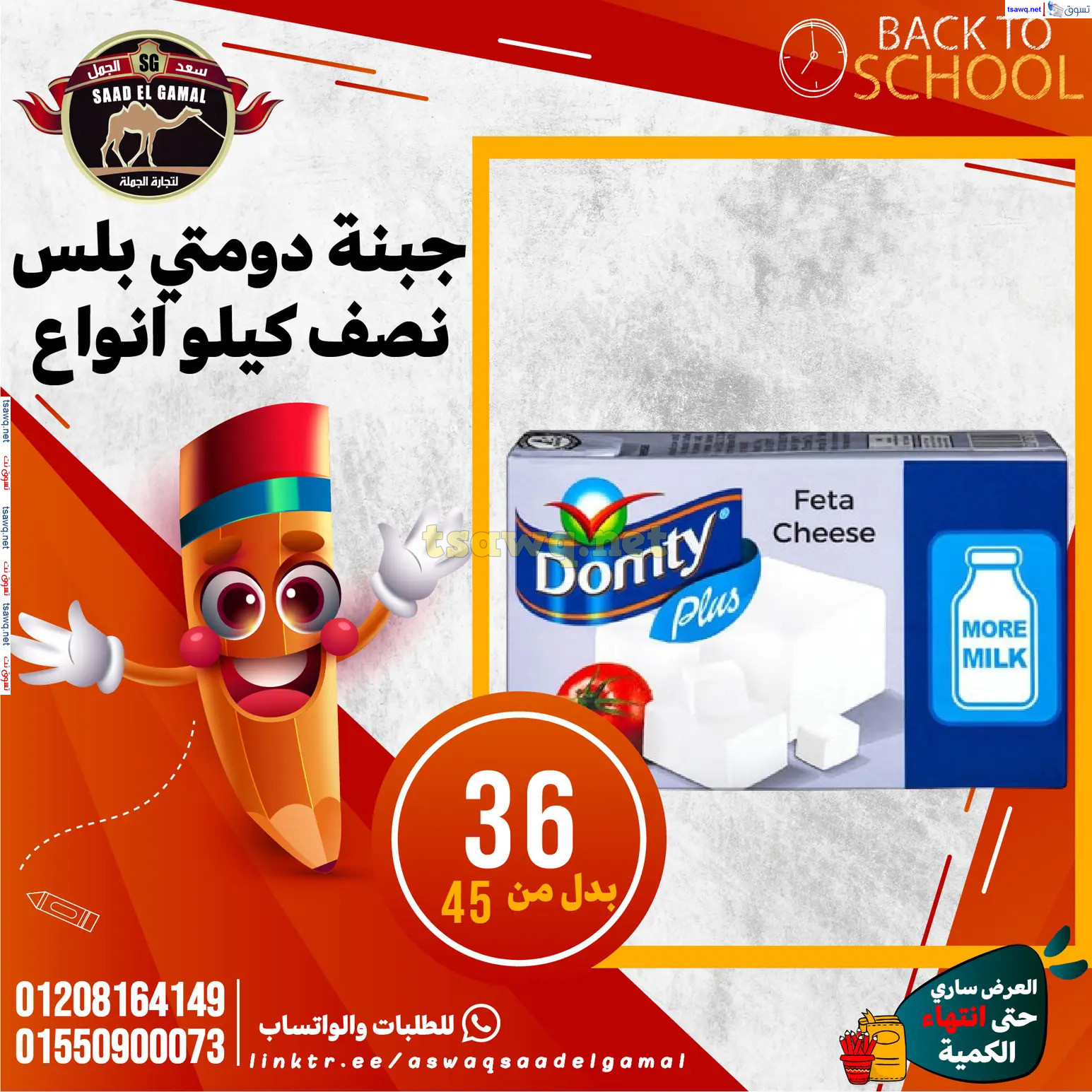 عروض أسواق سعد الجمل الأسكندرية من 12سبتمبر 2024 العودة إلى المدرسة