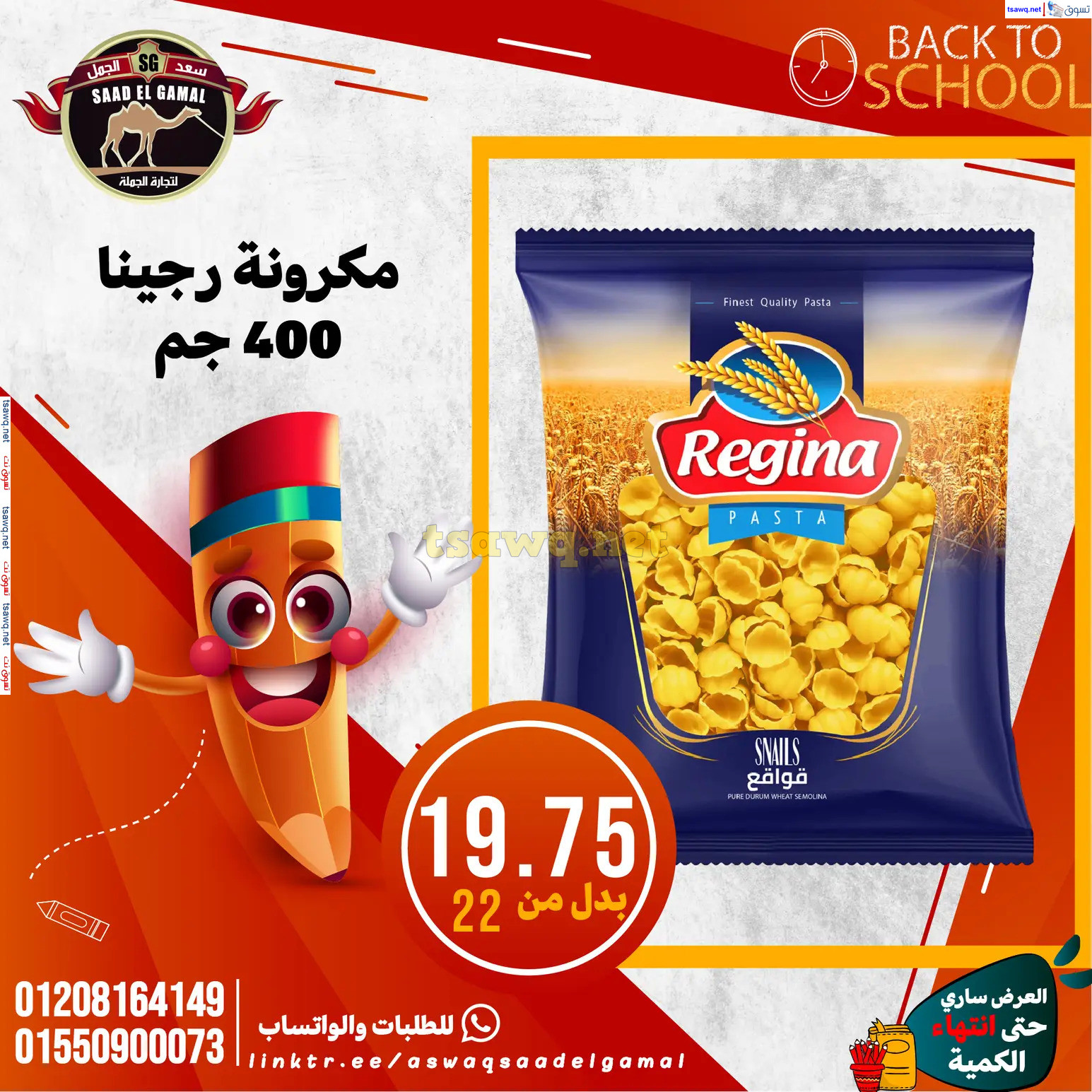 عروض أسواق سعد الجمل الأسكندرية من 12سبتمبر 2024 العودة إلى المدرسة