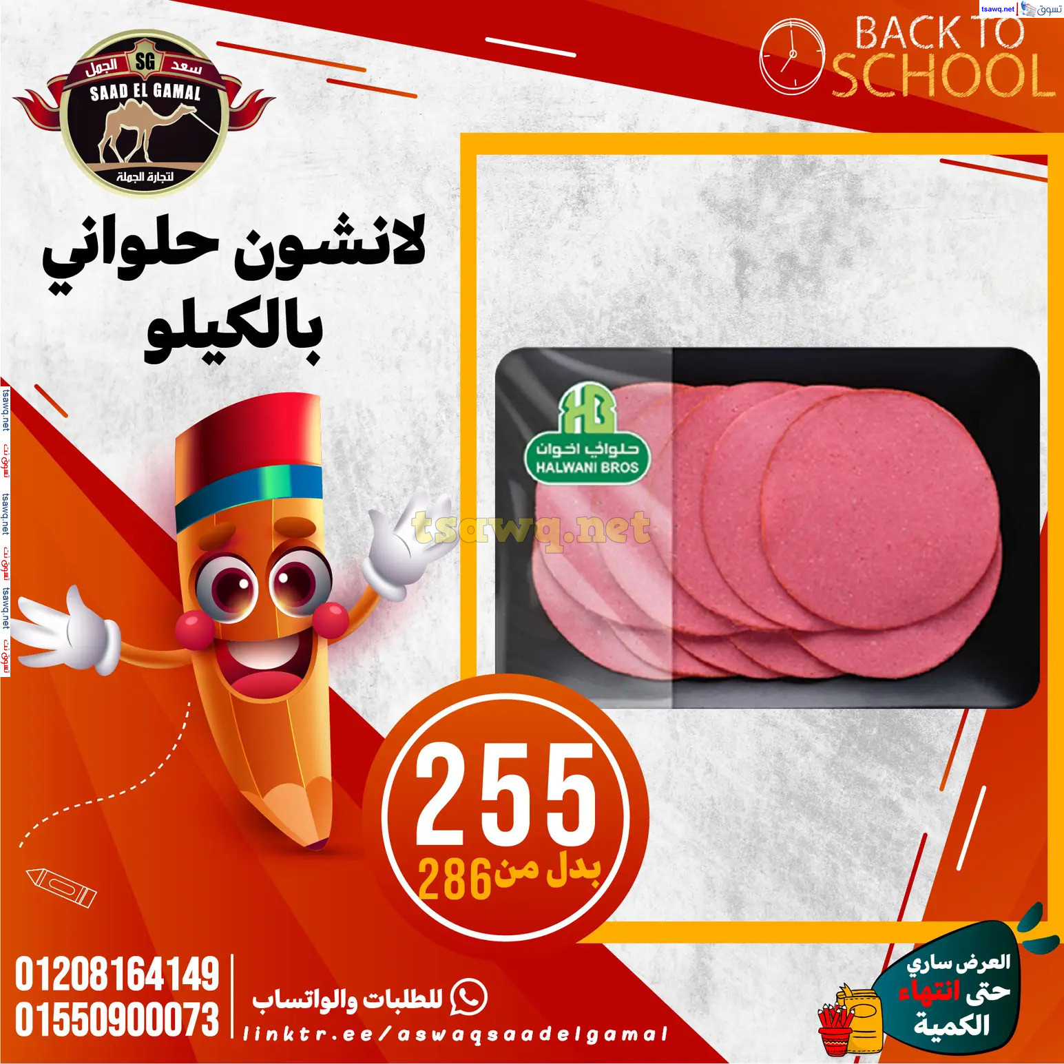 عروض أسواق سعد الجمل الأسكندرية من 12سبتمبر 2024 العودة إلى المدرسة