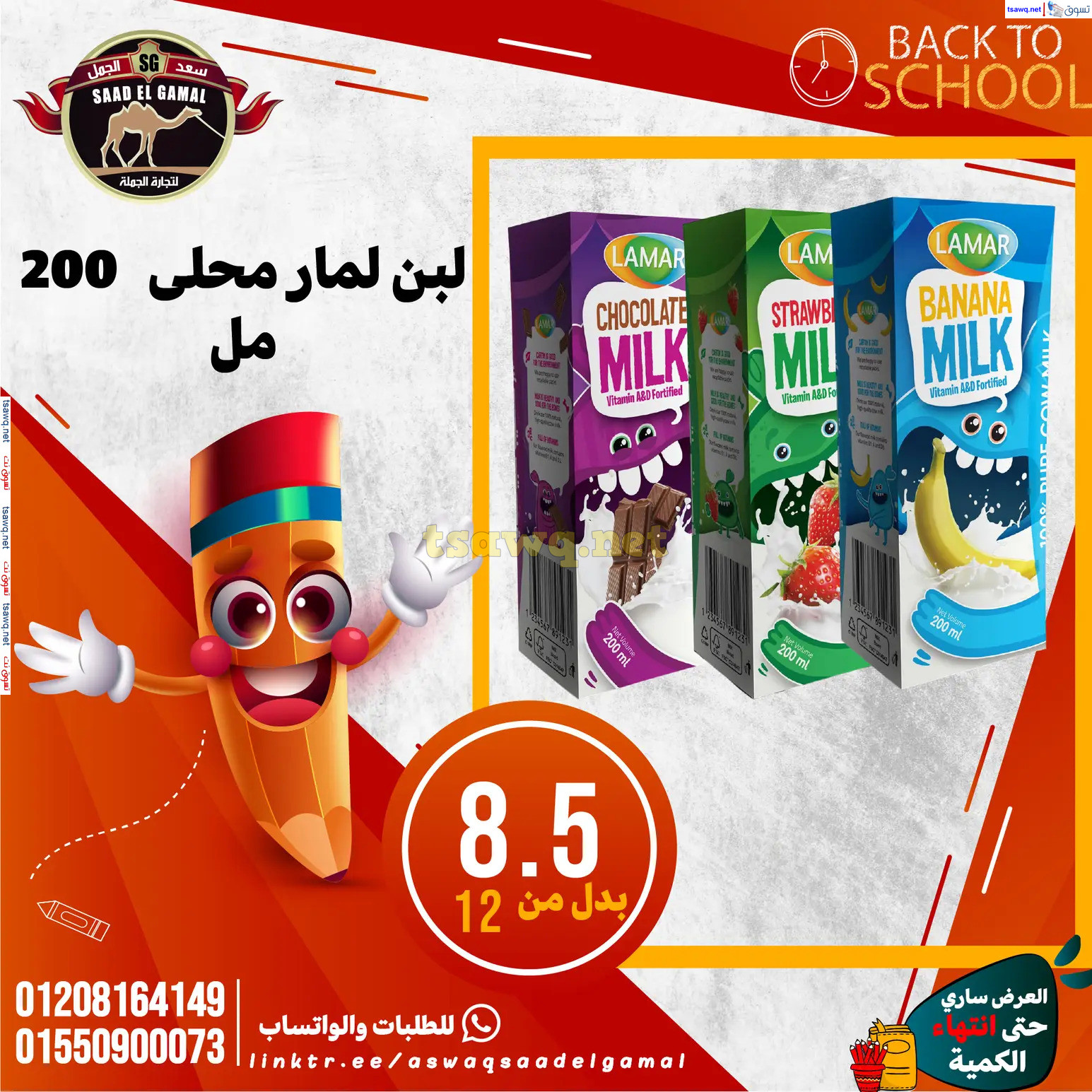 عروض أسواق سعد الجمل الأسكندرية من 12سبتمبر 2024 العودة إلى المدرسة