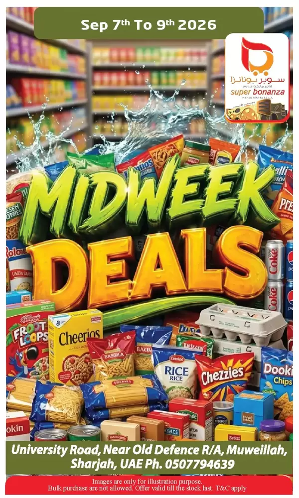 Super Bonanaza Muweillah offers to 9 September 2026 Midweek