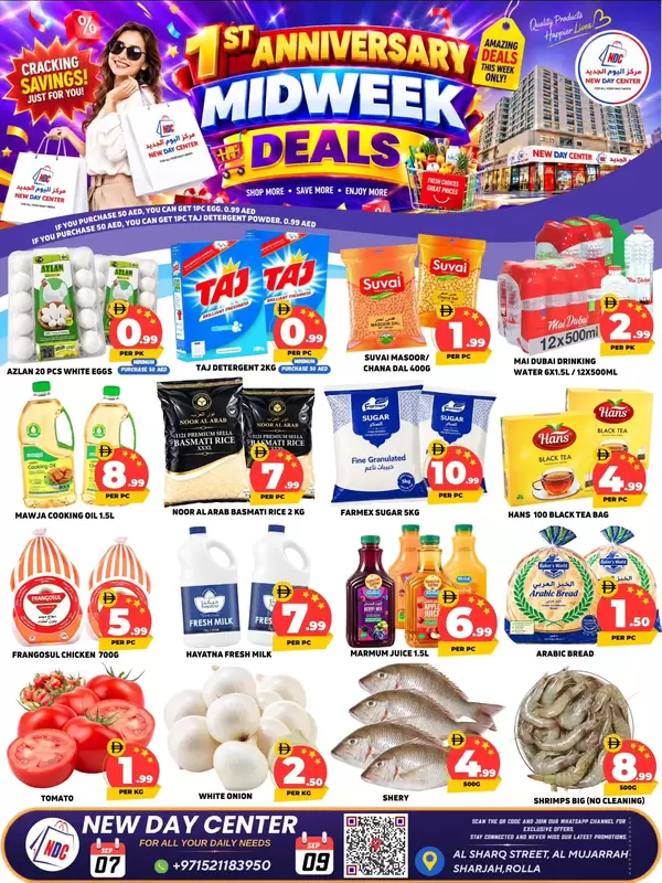 New Day Center Sharjah offers from 7 to 9 September 2026 Midweek