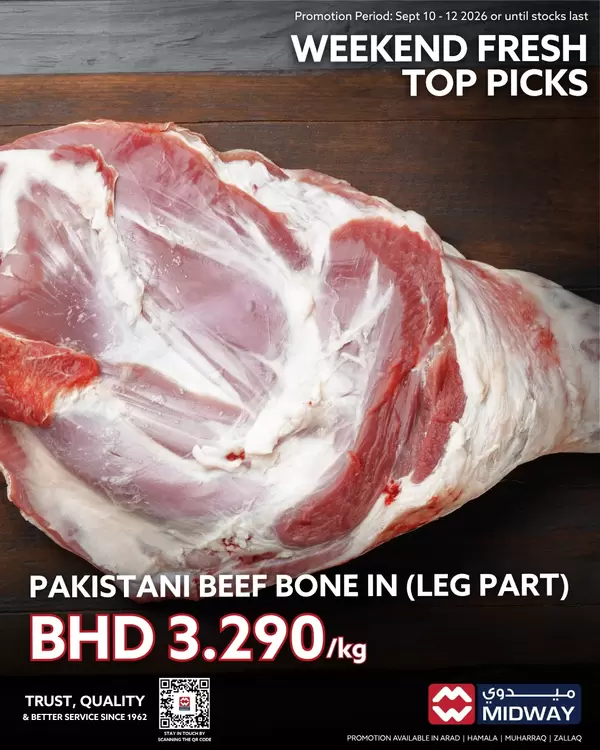 Midway Market Bahrain offers from 10 to 12 September 2026 Meat Deals