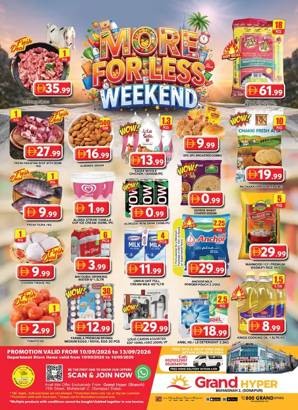 Grand Muhaisnah Dubai offers to 13 September 2026 Weekend Deals
