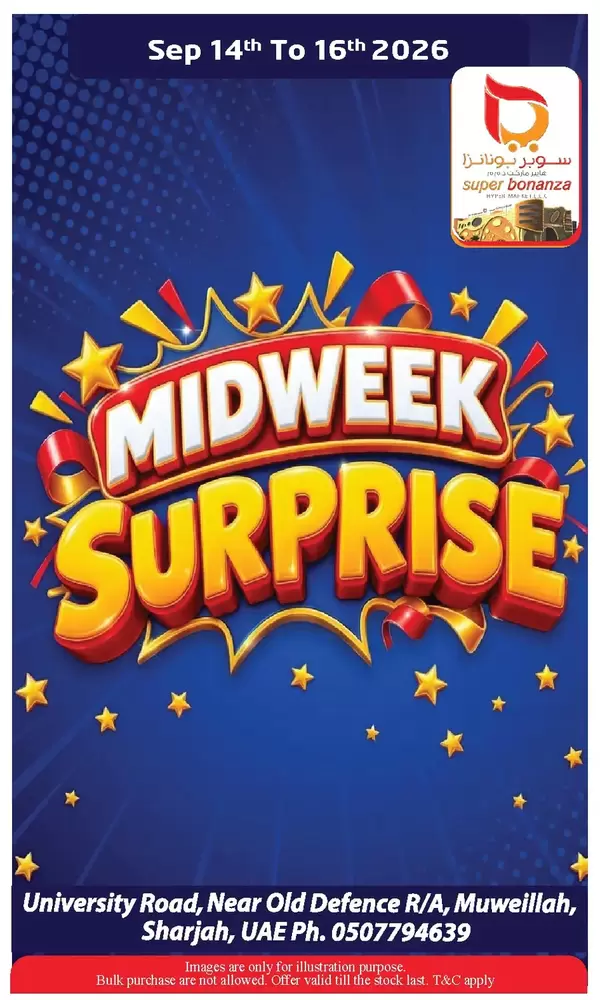 Super Bonanaza Muweillah offers to 16 September 2026 Midweek