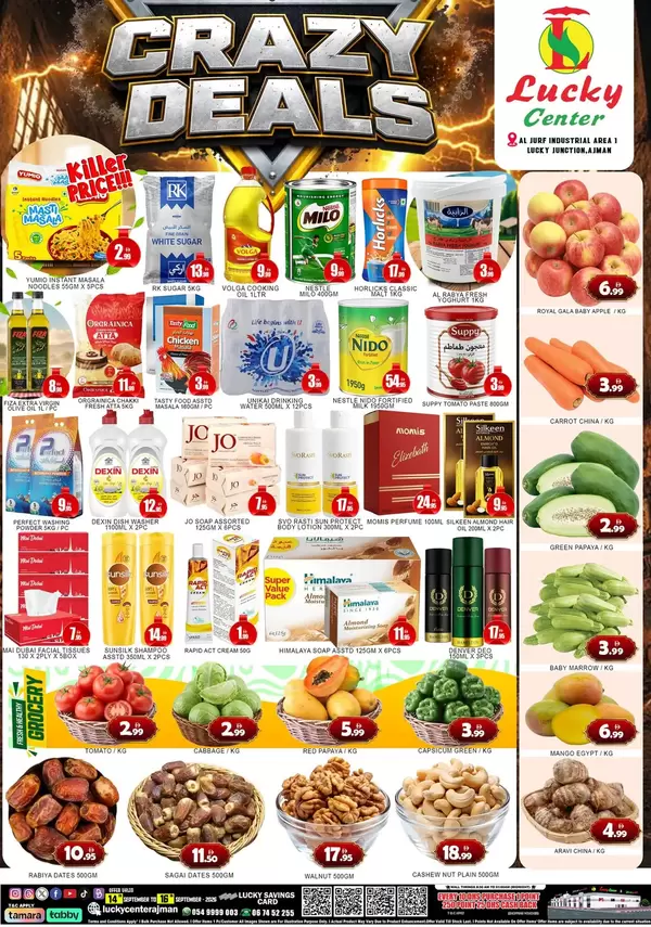 Lucky Center Ajman offers to 16 September 2026 Crazy Deals
