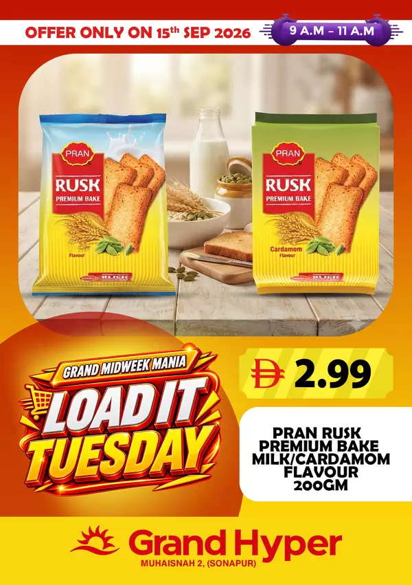 Grand Muhaisnah Dubai offers Tuesday 15 September 2026 Loadit Tuesday