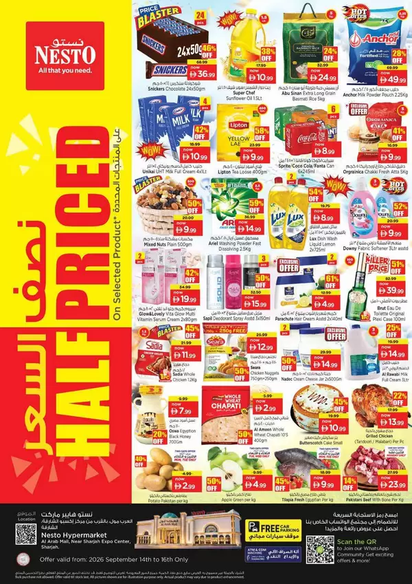 Nesto Arab Mall Sharjah offers to 16 September 2026 Half Priced